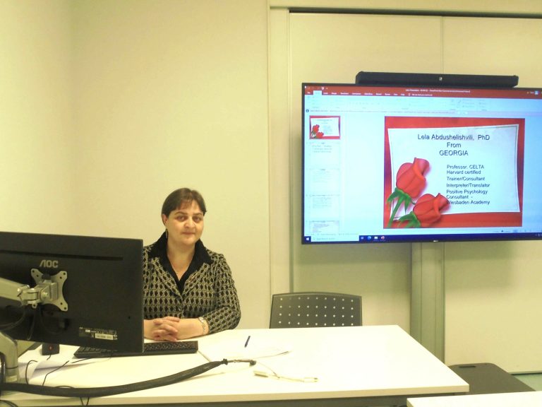 IBSU professor Lela Abdushelishvili conducted lectures at Amsterdam University of Applied Sciences