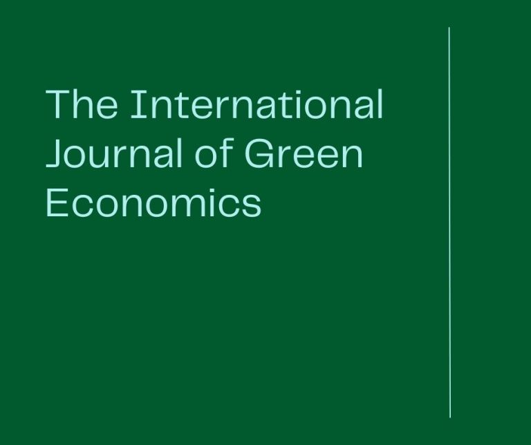 International Journal of Green Economics published IBSU professors article