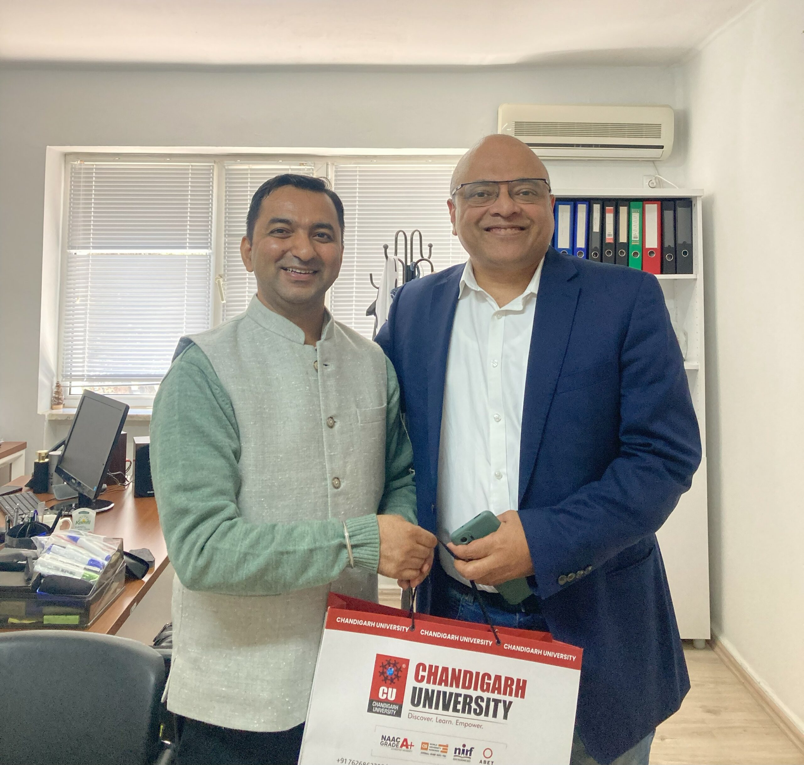 Dean of Business School met with Head of Department of Tourism at Chandigarh University