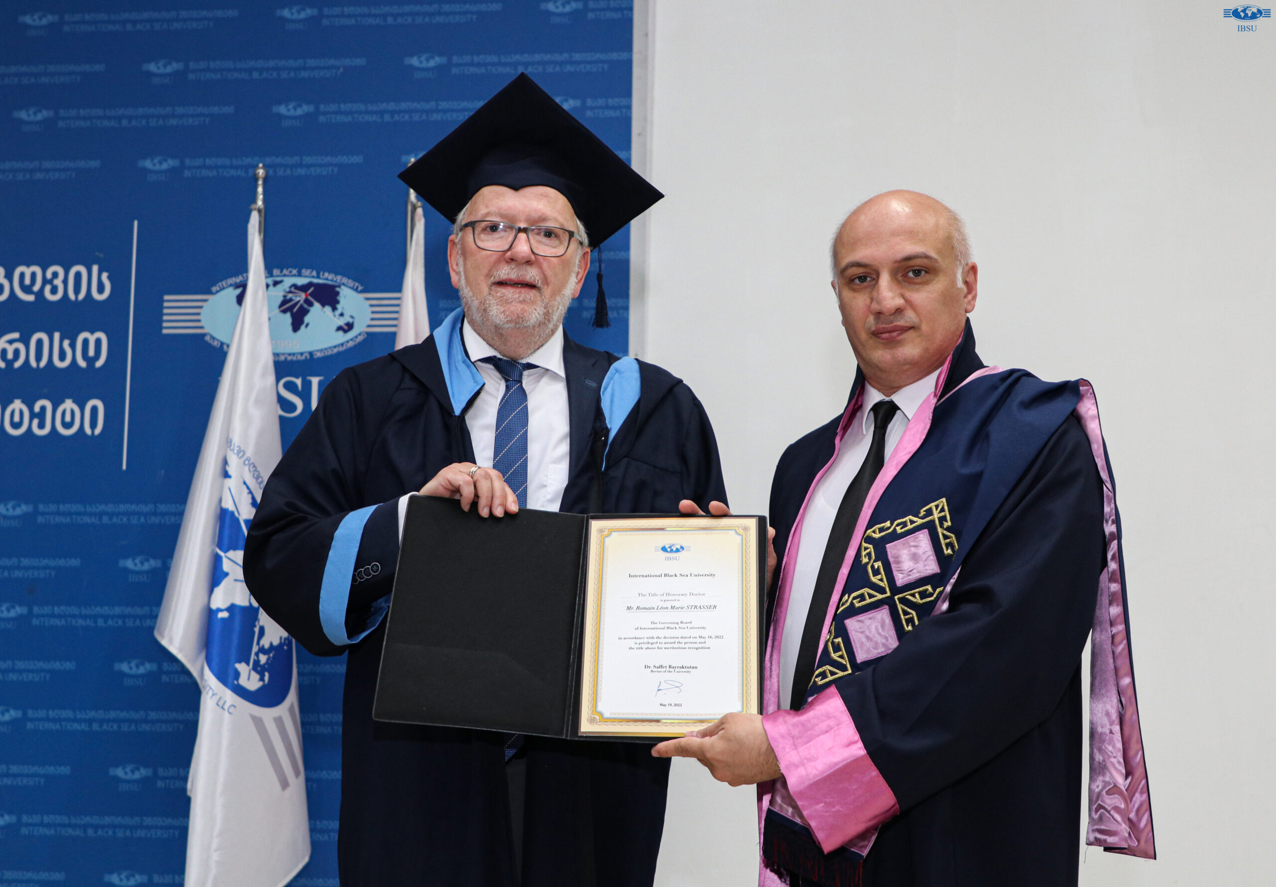 Roman Strass was awarded an honorary doctorate by the International Black Sea University