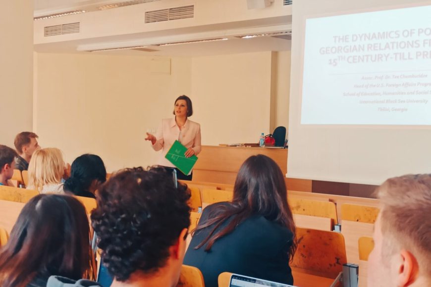IBSU Associate Professor Tea Chumburidze visited University of Wroclaw