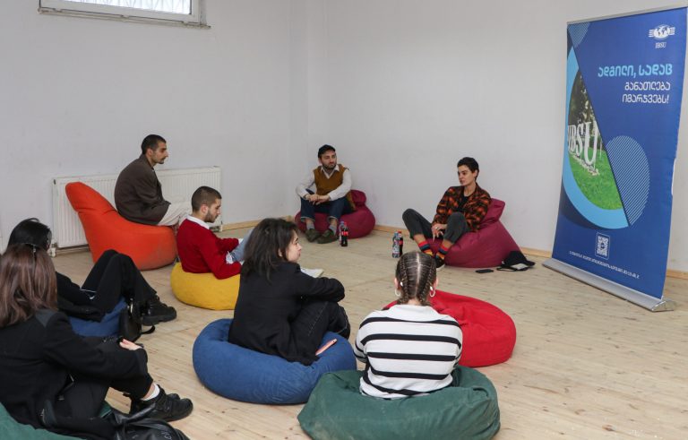 Presenter Keta Tsitskishvili met with IBSU journalism program students