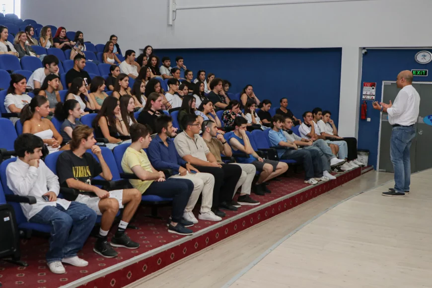 Orientation meeting for freshmen