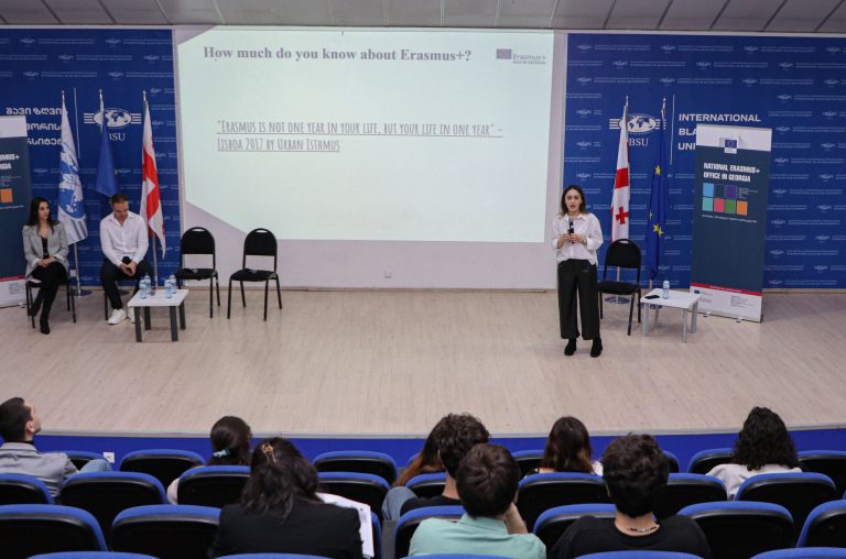 Erasmus+ National Office in Georgia held informational meeting for IBSU students