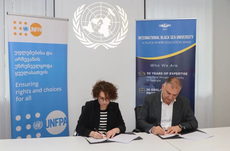 UNFPA Georgia and IBSU signed Memorandum of Understanding