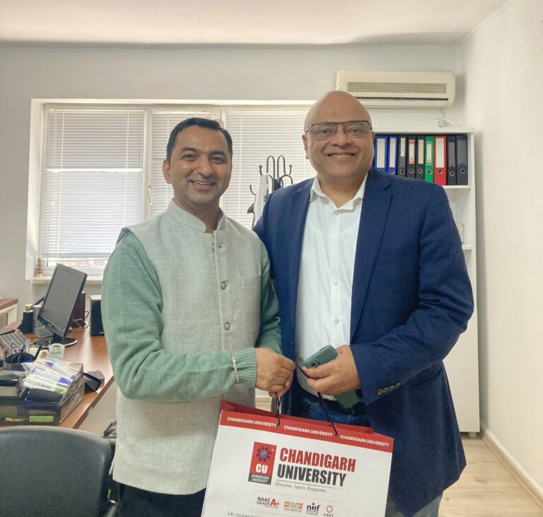 Dean of Business School met with Head of Department of Tourism at Chandigarh University