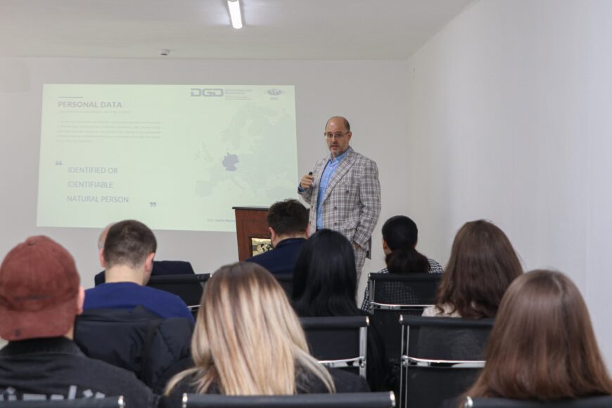 German and Georgian professors deliver public lecture on data protection