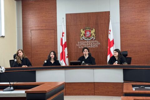 Students of the Law and Public Administration & State Governance programs visited the Constitutional Court of Georgia