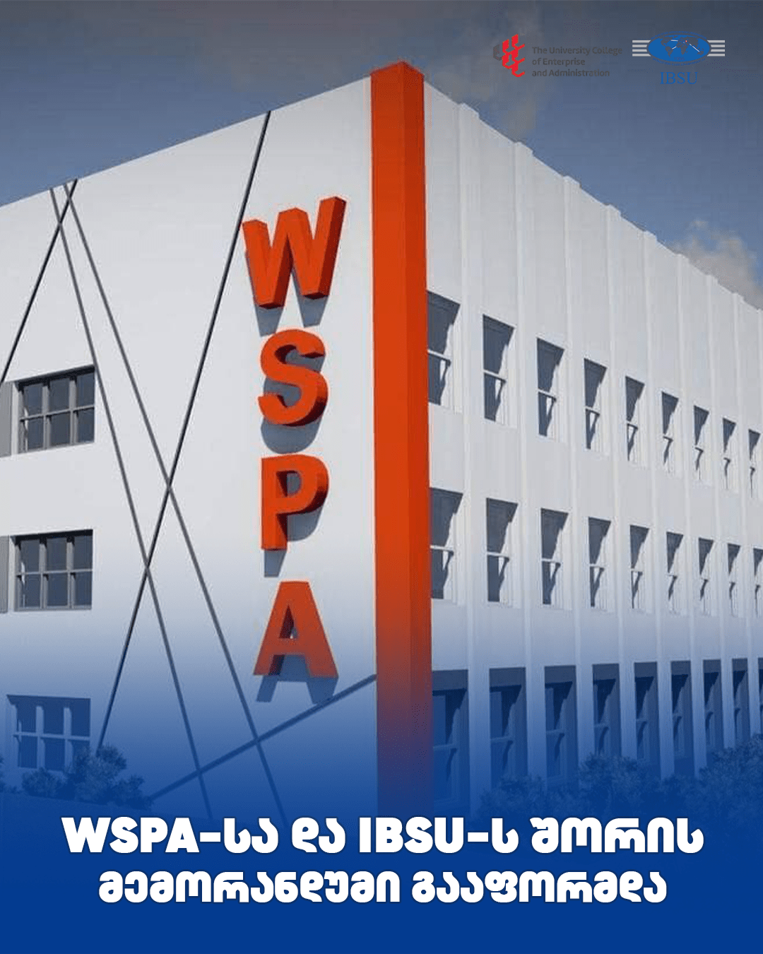 WSPA and IBSU signed a Memorandum of Understanding