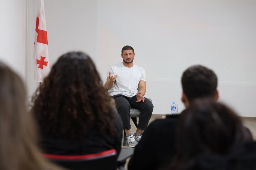 Tamaz Tugushi at IBSU | Workshop on “Addiction – Essence and Prevention”