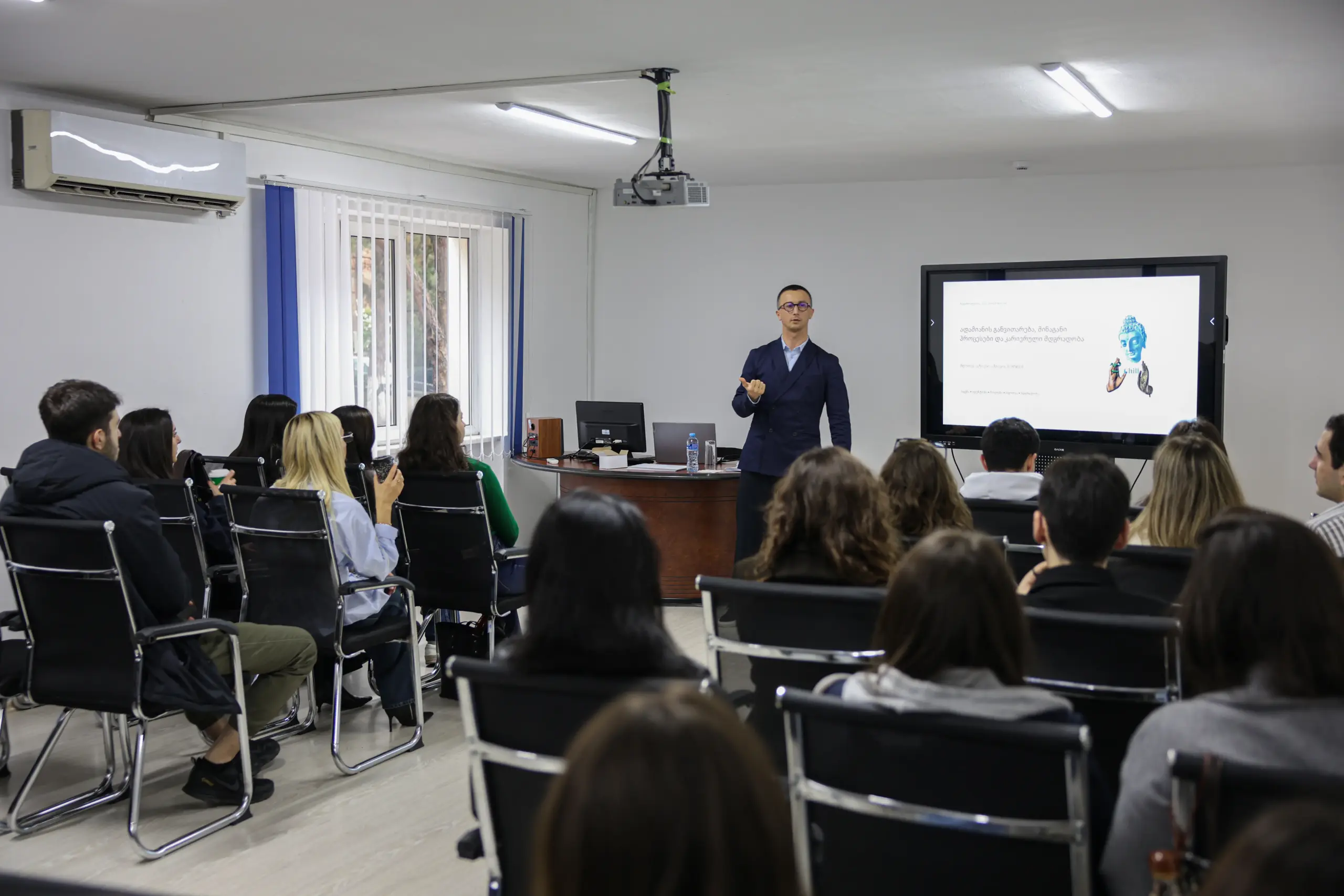An interactive lecture titled “Ambition, Anxiety, and a Career Without Burnout” was held at IBSU.