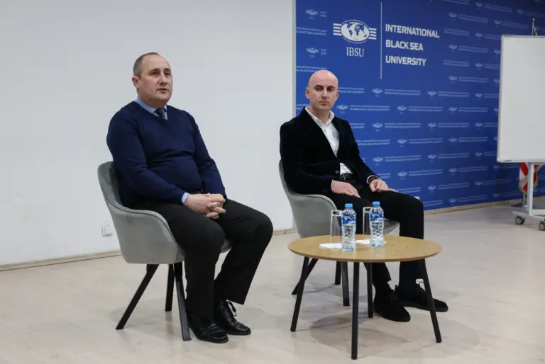 The new Dean, Ioseb Vardzelashvili, met with students of the School of Law and State Governance