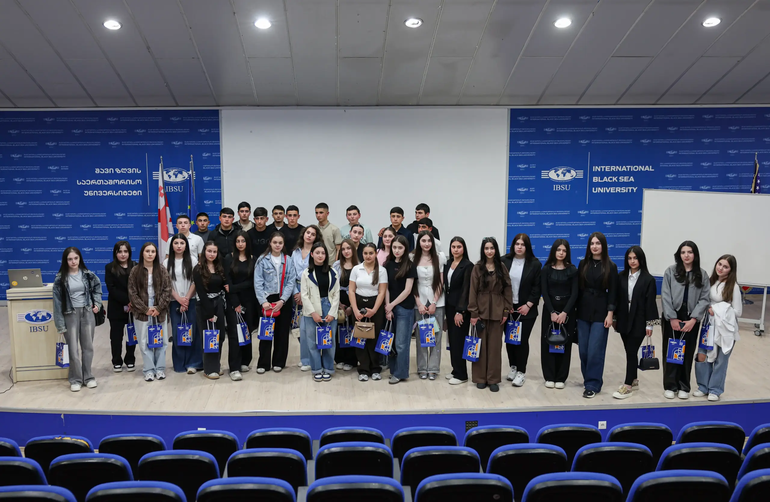 IBSU hosted students from Shaumiani public schools within the framework of the project “Together Towards the Future.”